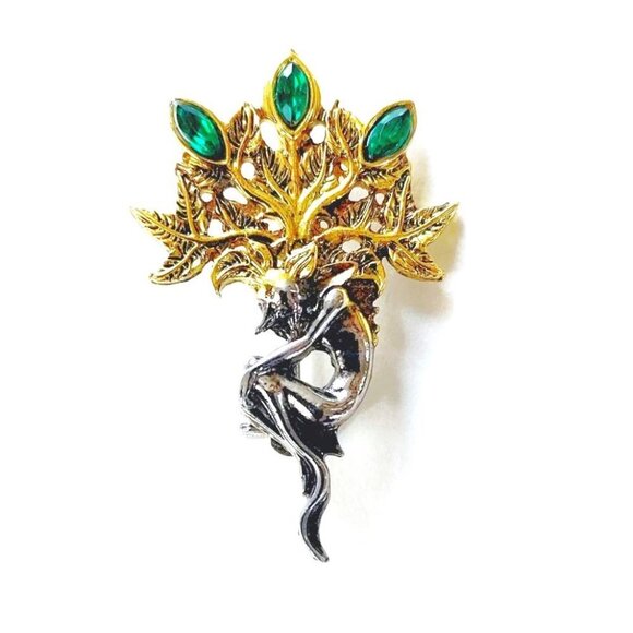 New Mandrake Pewter Pin Brooch (Made in UK) - Picture 1 of 6